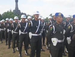 Pomdam IX/Udayana Menghadiri Apel Gelar Pasukan Satgas Pamwil dan Satgas Evakuasi untuk Pengamanan KTT IAF Ke-II dan HLF MSP