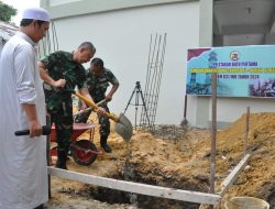 Jumat Berkah: Danrem 031/WB Melaksanakan Peletakan Batu Pertama Pembangunan Gedung Tahfiz Al Quran Al Kartika