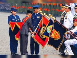 Panglima TNI Tinjau Geladi Bersih Puncak Acara HUT Ke-79 TNI Tahun 2024