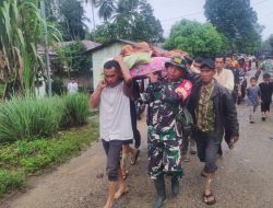 Kodam I/BB Kerahkan dan Siagakan PRCPB di Lokasi Banjir Bandang dan Longsor di Wilayah Kodim 0212/TS